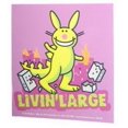 thumbnail image 1 of Happy Bunny Livin' Large Sticker, 1 of 4