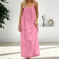 thumbnail image 6 of Misright Women's Backless Flowy Beach Maxi Dress, 6 of 10