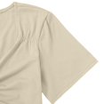 thumbnail image 5 of Beige Womens Tops Womens Front Knotted V Neck Blouse T Shirt Short Sleeve Oversized Tunic Tops Summer Solid Pullover Tees Shirts for Women, 5 of 6