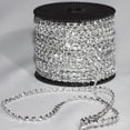 thumbnail image 2 of Silver Colored Mini Stars Acrylic Craft Ribbon 0.25" x 55 Yards, 2 of 2