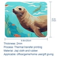 thumbnail image 5 of Sea Lion Square Desk Mat Mouse Mat Mouse Pad, 8.3x9.8 Inch, Non-Slip Rubber Bottom, Printed, Suitable for Office and Gaming, 5 of 6