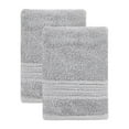 thumbnail image 5 of Ozan Premium Home  100% Genuine Turkish Cotton Cascade Hand Towel(Set of 2) Aqua, 5 of 5