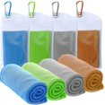 thumbnail image 1 of Toalla de enfriamiento para entrenamiento, gimnasio, fitness, golf, yoga, camping, senderismo, bolos, viajes, deportes al aire libre para alivio de enfriamiento instantáneo (4 paquetes) Vhermosa Yoga y Pilates, 1 of 7