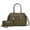 Olive, variant on Gardenia Vegan Leather Women's Tote Bag & Wallet, Trend Crossbody Purse Handbag by Mia K - Olive