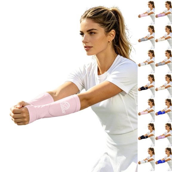 UJNDER Boys' and Girls' Solid Color Volleyball Forearm Guard Sponge Lightweight Protective Sleeve Training Games Gloves for Men