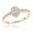 Rose, variant on Ladies 14K Unique Natural 0.4 Ctw Diamond Engagement Ring For Her (White Gold Size 8)