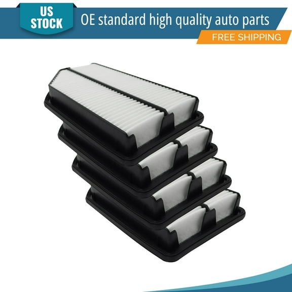 YXPCARS 4PCS Front Engine Air Filter for 2011 2012 2013 - 2017 Honda Odyssey 3.5L, New Air Filter Replacement (CA11042)