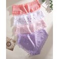 thumbnail image 6 of FINETOO Cotton Underwear For Women High Waist Panties Cheeky Bikini Womens Briefs Soft Stretch Hipster for Ladies 6Pack S-XXL, 6 of 6