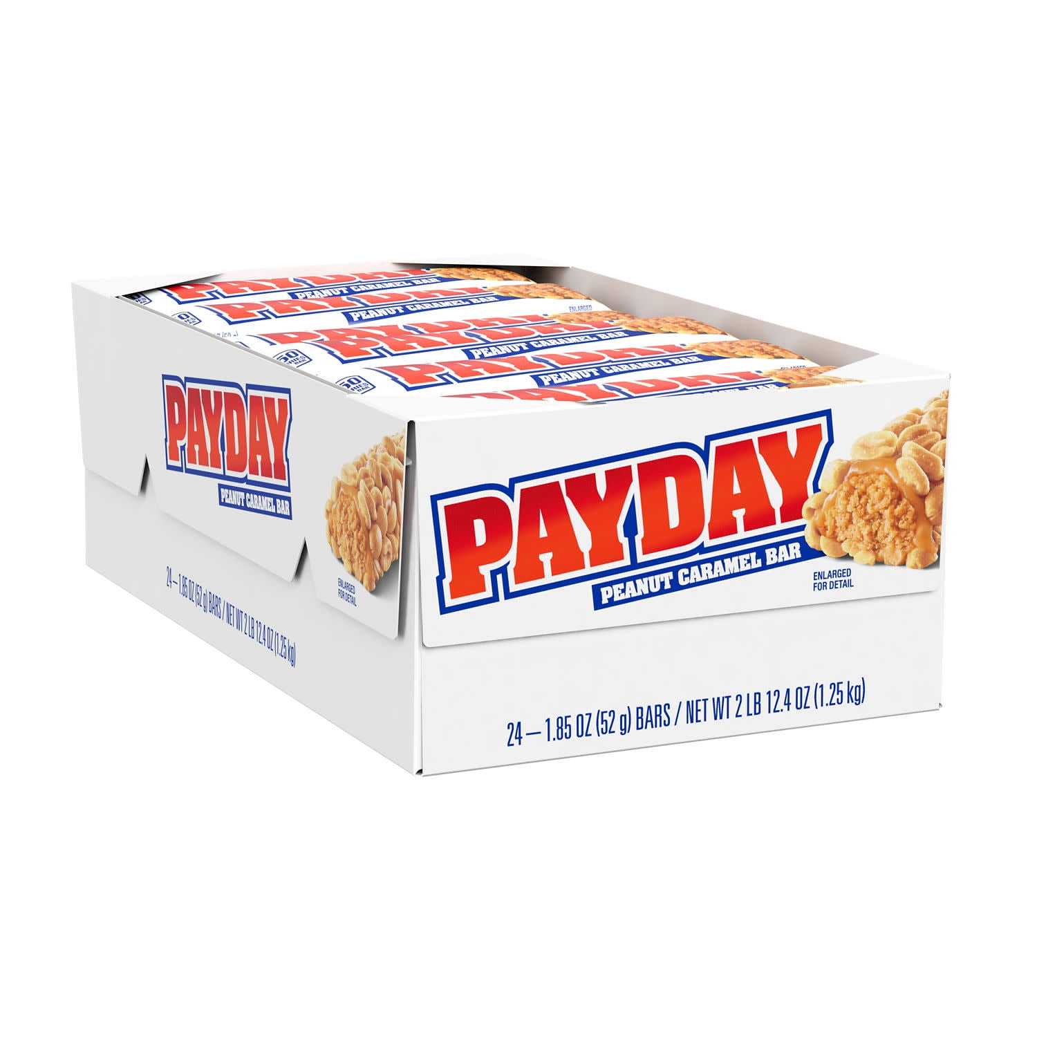 Payday Peanut Caramel Candy, Bars 1.85 oz, 24 Count