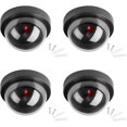 thumbnail image 2 of Cámaras ficticias, cámara domo CCTV de seguridad falsa con luz LED intermitente para tiendas comerciales, hogar, uso en interiores y exteriores (paquete de 4) JFHHH pequeña, 2 of 5