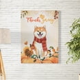 thumbnail image 2 of Happy Thanksgiving Shiba Inu with Turkey Pumpkins Autumn Vibes Vertical Matte Canvas Poster Shibas Dog Lovers Gifts Idea Wall Art Home Decor - 12018, 2 of 5