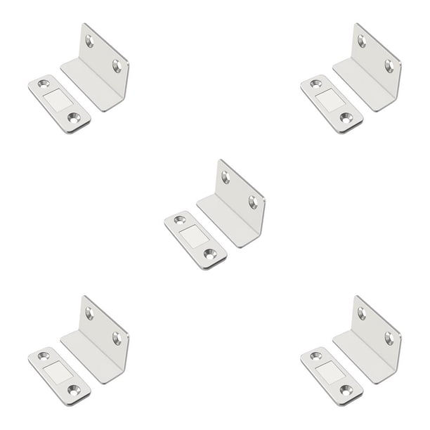 Eigraketly Pestillos de cajón de 2 piezas con tornillos de montaje, cierres de armario de Metal, herrajes invisibles para muebles, accesorios de cocina Type2 NO2 Eigraketly CBP384605
