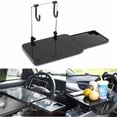 thumbnail image 4 of Multifunctional Car Laptop Mount Tray Foldable Car Steering Wheel Dining Food Drink Desk Cup Holder, 4 of 6