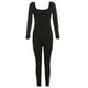 thumbnail image 1 of Pantalones deportivos de una pieza de cintura alta tejidos con hilo de moda para mujer de otoño, 1 of 6