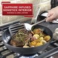 thumbnail image 1 of T-FAL G10482 CALOR EN CORTMAST NIN STICK Termo-Spot Indicador de calor Lavavajín Safe Jumbo Coinete con utensilios de cocina de tapa, 5 cuartos, negro T-fal Sartén Antiadherente, 1 of 2