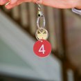 thumbnail image 4 of KAKOWELY tags 100pcs Numbered Key Tag Numbered Tags Plastic Numbered Circles Number Tags With Metal Rings Circular Numbered Key Tags For Organize1.38"X1.38"X0.04", 4 of 4