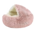 thumbnail image 3 of Suave felpa cama para mascotas perrera invierno cálido perro cachorro dormir cojín (rosa S) JShteea  Libre de BPA, 3 of 6