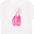 thumbnail image 4 of Inktastic Ballet Shoes, Ballet Slippers, Ballet Dance - Pink Girls Long Sleeve Toddler T-Shirt, 4 of 5