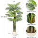 thumbnail image 3 of 7ft de altura golden cane palm tree fake plants grande artificial plants set of 2 para sala de estar yard indoor o outdoor home decor con blanca base, 3 of 6