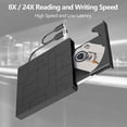 thumbnail image 3 of External DVD Optical Drive, USB 3.0 Type-C DVD Player with 4 USB Ports and SD Card Reader, Portable Disk Drive, Compatible Laptop Desktop PC Windows MacBook Mac Linux/OS, 3 of 8
