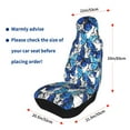 thumbnail image 4 of Yiaed Blue and White Butterflies Print Car Seat Covers,Universal Auto Seats Protector Fits for Car,SUV Sedan,Truck,Automotive Seat Covers & Accessories(Two packs), 4 of 7