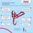 thumbnail image 2 of Halti Nylon Padded No Pull Dog Headcollar, Red, Size 4, 2 of 5