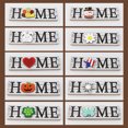 thumbnail image 2 of kurtrusly Front Door Hanger with 10 Replacement Signs Country Family Interchangeable Wall Hanging Board Patterns Porch Decorations Living, 2 of 6
