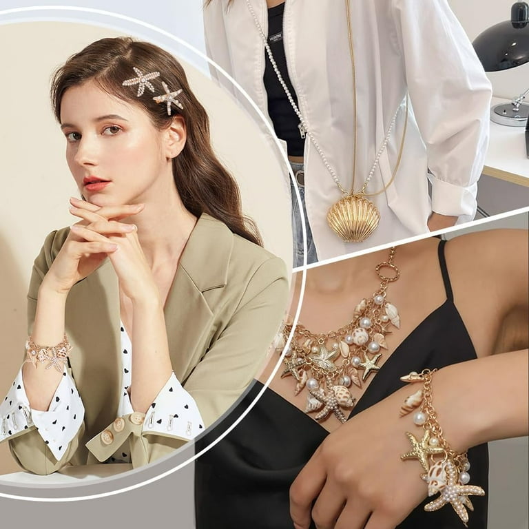 Mermaid Necklace Gold Costume Accessories Female Mermaid Necklace Gold Costume Accessories Female