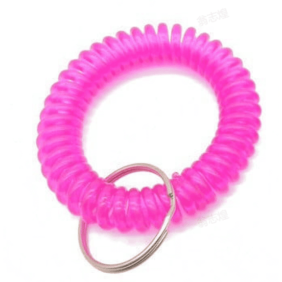 Pack of 10 Colorful Spring Spiral Coil Keychain, Coil Bracelets Stretchy Keychain Key Chain Bracelet Keychain Wrist Random Color