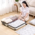 thumbnail image 1 of Feltree Extra Large Storage Bag Vacuum Bags for Clothes Transparent Storage Space for Bedding Comforters Blanket Clothes, 1 of 8