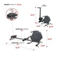 thumbnail image 2 of Sunny Health & Fitness Multifunction SPM Magnetic Rowing Machine - SF-RW5941, 2 of 9