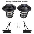 thumbnail image 4 of Home Zone Security Black Outdoor Solar Powered LED Wall Lantern Sconce Light Fixture for Entryway, Post, Porch, & Doorway No Wiring (8 Pack), 4 of 6