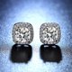 thumbnail image 2 of ER Aretes de tuerca One Carat Simulati Pendientes de tuerca de cuatro puntas para mujer brillar Electrónica, 2 of 5