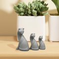 thumbnail image 1 of 1/12 Scale Dollhouse Cute Cat Figures Simulation Animal Model for Decoration Gray, 1 of 8