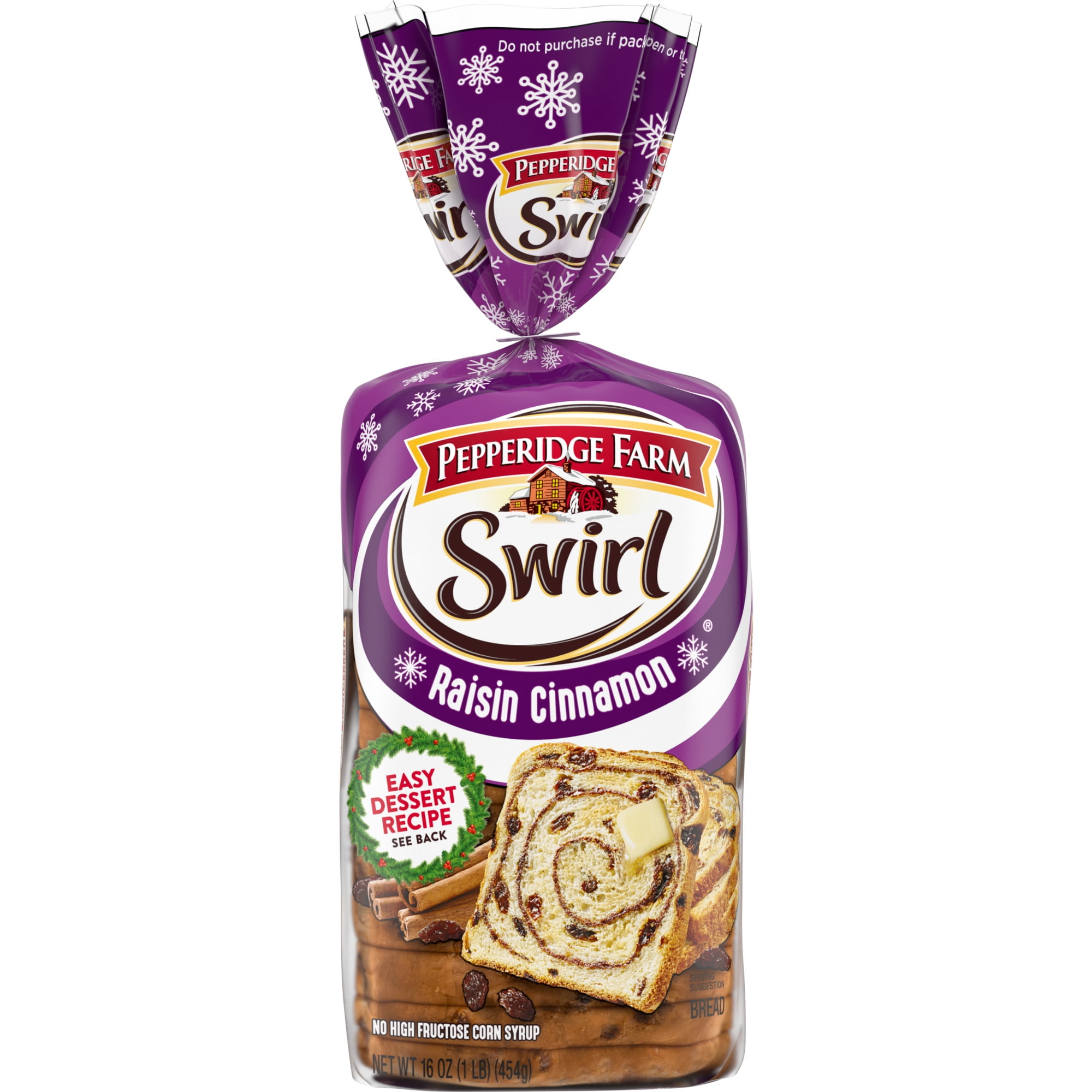 Pepperidge Farm Raisin Cinnamon Swirl Breakfast Bread, 16 Oz Loaf