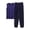 #0379-Navy, variant on Qiyinn Men's Cotton Pajama Set | Breathable Soft Long Sleeve Sleepwear for Night, Lounge, Home