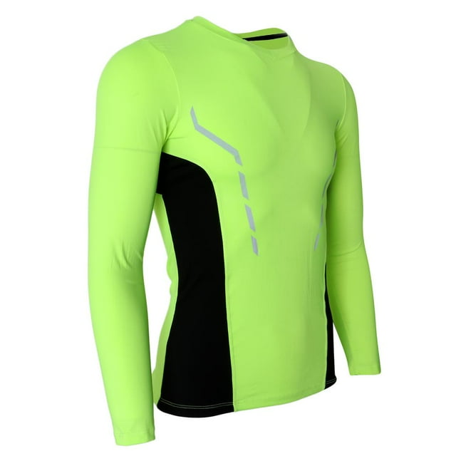 Camiseta ajustada atlética de manga larga de compresión de secado rápido para hombre para Fitness 2XL Zulema Ciclismo de manga larga