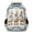 Beige, variant on Llamas Cacti Flowers Multi-Functional Backpack, 16" Waterproof Travel Casual Daypack with Reflective Strip, Cute Llama Work Laptop Backpack for Men Women