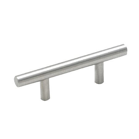 Cosmas 305-2.5SN Satin Nickel Cabinet Hardware Euro Style Bar Handle Pull 2-1//2 Hole Centers 25 Pack 4-7//8 Overall Length