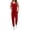 Red, variant on Ekouaer Jumpsuits for Women Casual Sleeveless 2026 Summer Romper Dressy Vacation One Piece Outfits Fashion Travel Clothes