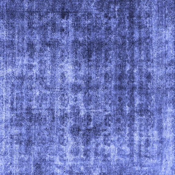 Ahgly Company Machine Washable Indoor Square Persian Blue Bohemian Area Rugs, 3' Square
