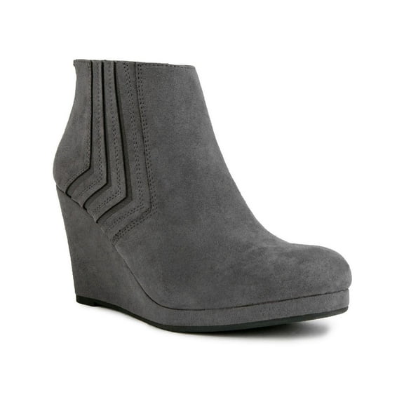 Sugar Womens Jayla Faux Suede Wedges Ankle Boots