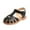 Black, variant on Utoimkio Toddler Girls Sandals Size 6 Baby Girl Children's Hollow Out Princess Shoes Soft-soled Casual Beach Sandals