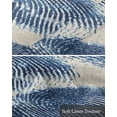 thumbnail image 6 of Blue Striped Kitchen Valances for Windows Farmhouse Linen Window Valance Curtain for Living Room Window Treatment Modern Minimalist Abstract Art Vintage Valance Rod Pocket Topper Drape, 42 x 12 Inch, 6 of 6