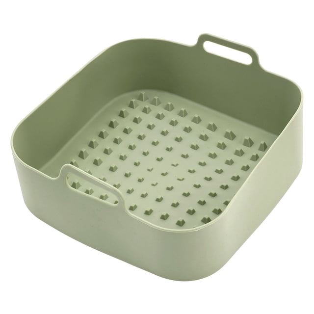 SIfdSeng Doublure de Cuisson Carrée en Silicone Résistante à la Chaleur Réutilisable pour Friteuse à Air Chaud Domestique