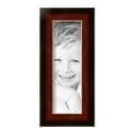thumbnail image 2 of ArtToFrames 4" x 12" Matte Mahogany with Gold Accent Diploma Picture Frame, 4x12 inch Brown Wood Poster Frame (WOM-5109), 3 Pack, 2 of 6