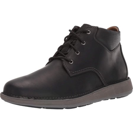 CLARKS Mens Un Larvik Top Lace-Up Boots, Black Oily Leather, Medium ...