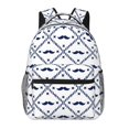 thumbnail image 1 of Balery Hipster Mustache Mochila Escolar Impresa, Mochila Ligera para Viajes Casual, Mochila Duradera y Cómoda Multifuncional, Mochila para Laptop-One Size, 1 of 5
