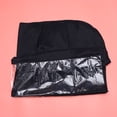 thumbnail image 4 of HOOWIFFY Clear Hairdressing Cape Black Lightweight Salon Styling Cloth, 4 of 4