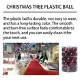 thumbnail image 4 of 34 Pcs/set Christmas Tree Hanging Ball Home Mall Office Wall Tree Window Ball Decor Plastic Ornament  Puprle, 4 of 7